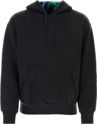 Givenchy Pouch-pocket hoodie - men - Cotton - L - Black