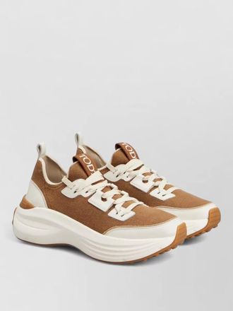 Tod's silk low-top sneakers