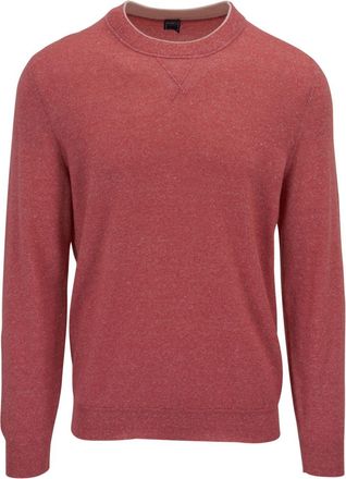 Fedeli David cashmere-linen blend jumper - men - Cashmere/Linen/Flax - XXXL - Red