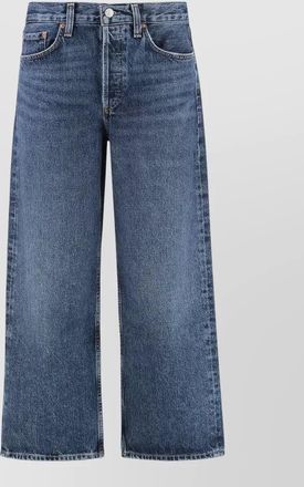 A Gold E cropped arc jeans belt loops wide leg