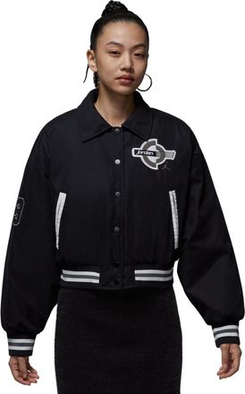 Nike Jordan (WMNS) Air Jordan Brooklyn Therma-Fit Varsity Jacket Black HV0404-010