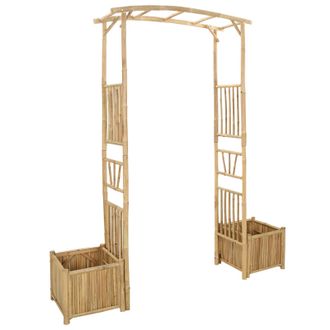 vidaXL Arco De Jard&iacute;n Natural 177 X 40 X 205 Cm Bamb&uacute; Vidaxl