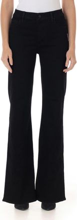 Fidelity Denim Katie High Rise Classic Flare Jeans in Jett at Nordstrom, Size 34