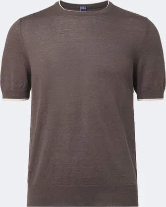 Fedeli Knitted linen and cotton sweater