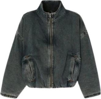 American Vintage Lydbay Bomber - Dames - Jassen - Blauw - Maat: M Katoen