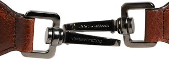 Dolce & Gabbana Mens Brown Horse Velvet Leather Bag Accessory Shoulder Strap