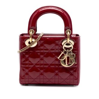 Dior Pre-owned Dior Mini Patent Cannage Lady Dior Ladies UIAXLP938L27VZ0N