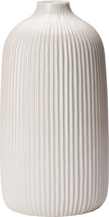 Ambia Home Vase, Wei&szlig;, Keramik, rund, 25 cm, zum Stellen, Dekoration, Vasen, Keramikvasen