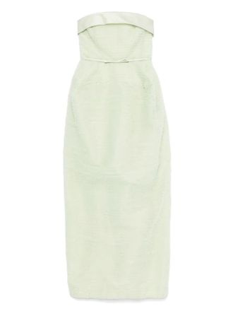 Viktor & Rolf ruffled maxi dress - women - Polyamide - S - Green