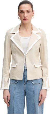 Joseph Ribkoff Formele Blazer tot op de Heup - Dames - Blazers - Beige - XS - Polyester - Jassen