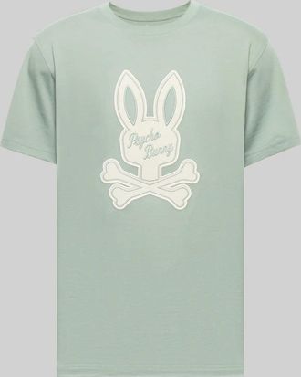 Psycho Bunny Mens Derek Center Graphic Tee 335 ICEBERG GREEN / XXXL