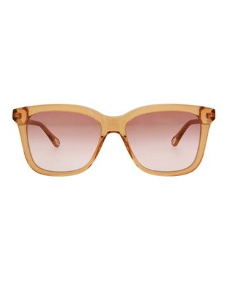 Chlo&eacute; Square-Frame Bio Acetate Sunglasses