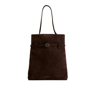 Manu Atelier Tote Du Jour Suede Buckle-fastening Tote Bag
