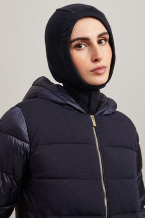 Intrend | Woman - Ribbed knit balaclava - Night Blue - Size Unisize