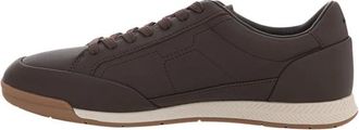 HUGO BOSS Schoenen, Heren, Bruin, 41 EU, Leer, Nitan Lage Sneakers