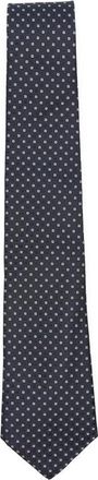 Canali Geometric-pattern Silk Tie