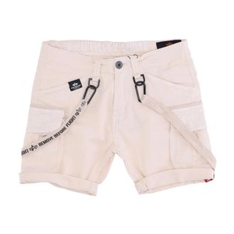 Alpha Industries Short Shorts - Heren - Bermuda - Wit - W28 - Korte Broeken