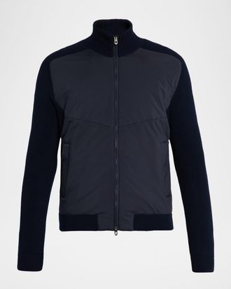 Sease Men & apos;s Dinghy Cashmere Rib Reversible Rollneck Sweater