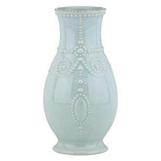 Lenox French Perle Ice Blue 8 Fluted Vase