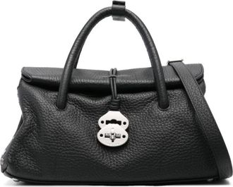 Zanellato Black Dotta Centauro small Satchel