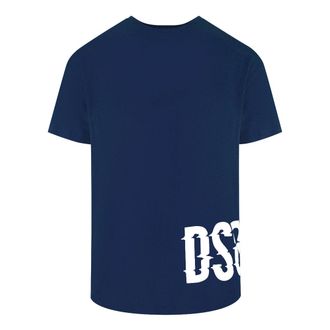 Dsquared2 Cool Fit Large Dsq Logo Navy Blue T-shirt