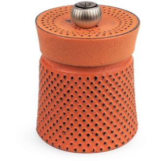 Peugeot Bali Fonte 35426 - Macinapepe manuale con regolazione classica, altezza: 8 cm, in ghisa, colore: Arancione