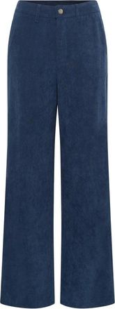 Kaffe Pantaloni KAsvaja in velluto a coste - - Trousers - Donna - Blu - S