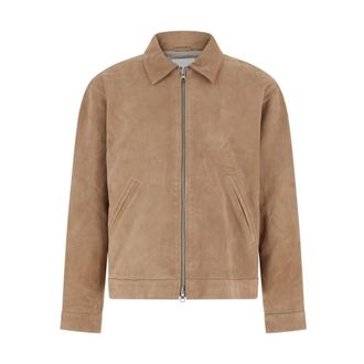 Nn.07 Giacca in Pelle Petrus - - Jackets - Uomo - Beige - M