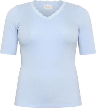 Kaffe Curve Donna, Top, Blu, XL, new