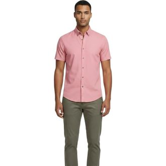 Lords of Harlech Mens Merino Wool Button-up Shirt in Fresh Pink at Nordstrom, Size Xx-Large
