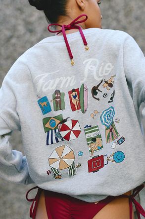Farm Rio x Antropologie Grapic Sweatshirt