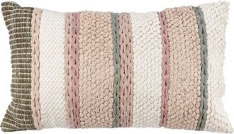 Primitives By Kathy Striped Cottage Pillow In Earthy
