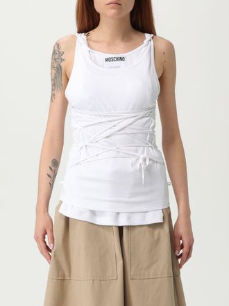 Moschino Laceren Geribde Gebreide Tanktop