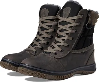 Pajar Trooper 3.0 Combat Boots Mens Dark Grey Leather Side Zip KHD1519