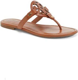 Tory Burch Miller Thong Sandal in Vintage Vachetta Leather at Nordstrom, Size 10.5