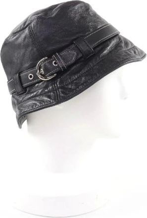 Coach Pre-owned Accessories, female, Black, Size: ONE SIZE Pre-owned Sheepskin Hat