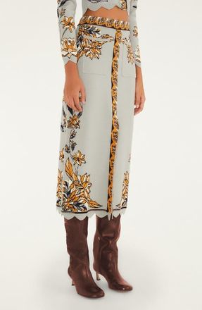 Farm Rio Stained Glass Beauty Skirt at Nordstrom, Size X-Large