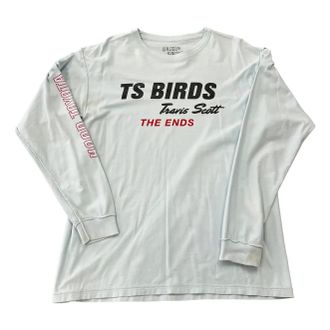 Travis Scott Cactus Jack Birds The Ends Long Sleeve Tee White TC-402