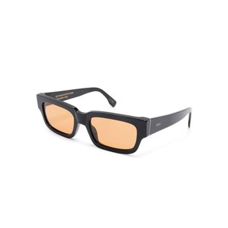 Retro Superfuture Sunglasses, unisex, Black, Size: 54 MM Black Sunglasses Stylish UV Protection