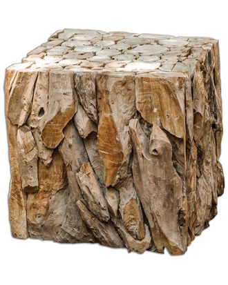 Uttermost Teak Root Bunching Cube