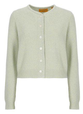 Guest In Residence Water Green Ava Cashmere-Silk Cardigan