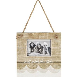 Beachcombers 9 MDF Rolling Tide Hanging Frame Beach Coastal Nautical Photo Frame in Beige at Nordstrom, Size Medium