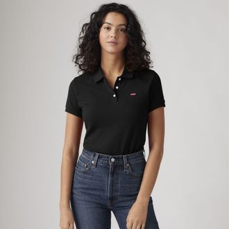 Levi's Slim Polo Shirt - Womens - XS - Black