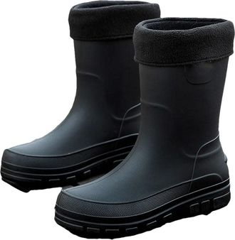 Generic Mens Waterproof Rain Boots Outdoor Non Slip Shoes Comfort Boots Middle Tube Rubber Shoes