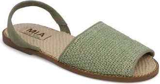 Mia Brazil Slingback Sandal in Mint Woven at Nordstrom, Size 6.5