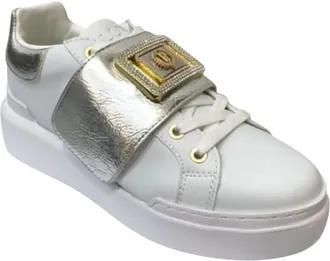 Pollini Sneakers - Dames - Sneakers - Wit - 36 EU - Leer - Schoenen