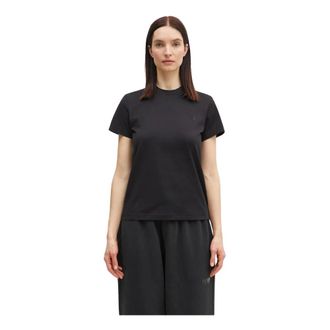 Yohji Yamamoto Camiseta de Manga Corta Regular - Tops - Mujer - Negro - S