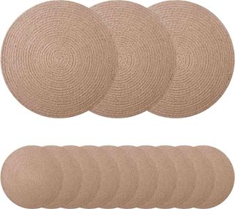 vidaXL Manteles De Yute 50 Uds. Natural 100% Yute Tossa Vidaxl