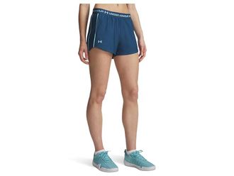 Under Armour Tech Play Up Shorts Womens Shorts Wham Blue/Blue Haze : LG (US 12-14), Polyester