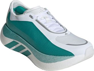 adidas Hyperboost Edge Running Shoe in White/green/zero Metallic at Nordstrom, Size 12.5